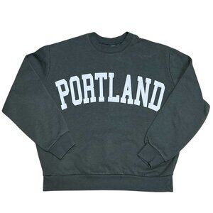 Wild Fable Portland Pullover Sweatshirt Long Sleeve Dark Olive Green Women’s XS